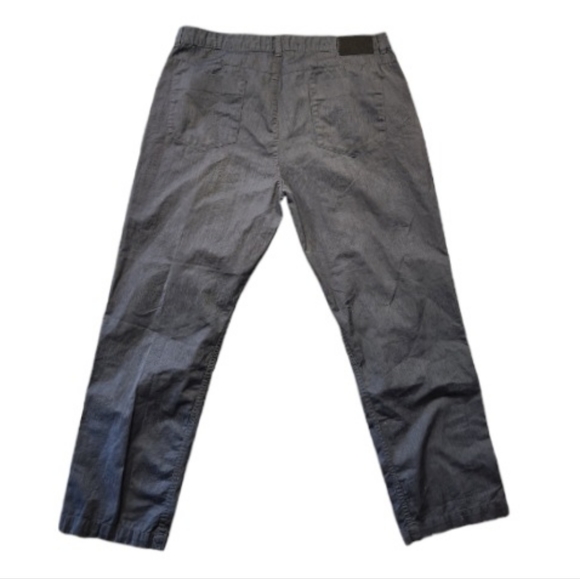 Men's Gray Calvin Klein Straight Leg Pants 100% Cotton - Picture 4 of 5